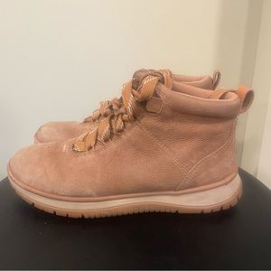 UGG CHESTNUT WATERPROOF LAKESIDER ANKLE SNEAKER BOOTS, US 9.5